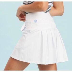 Renwick Sport Women’s Pleated Back Skort White Sz XS Golf Tennis